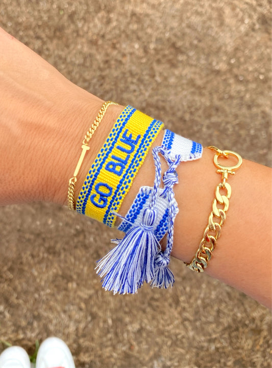 GO BLUE bracelet